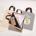 Portable fashion canvas file bag with logo custom
